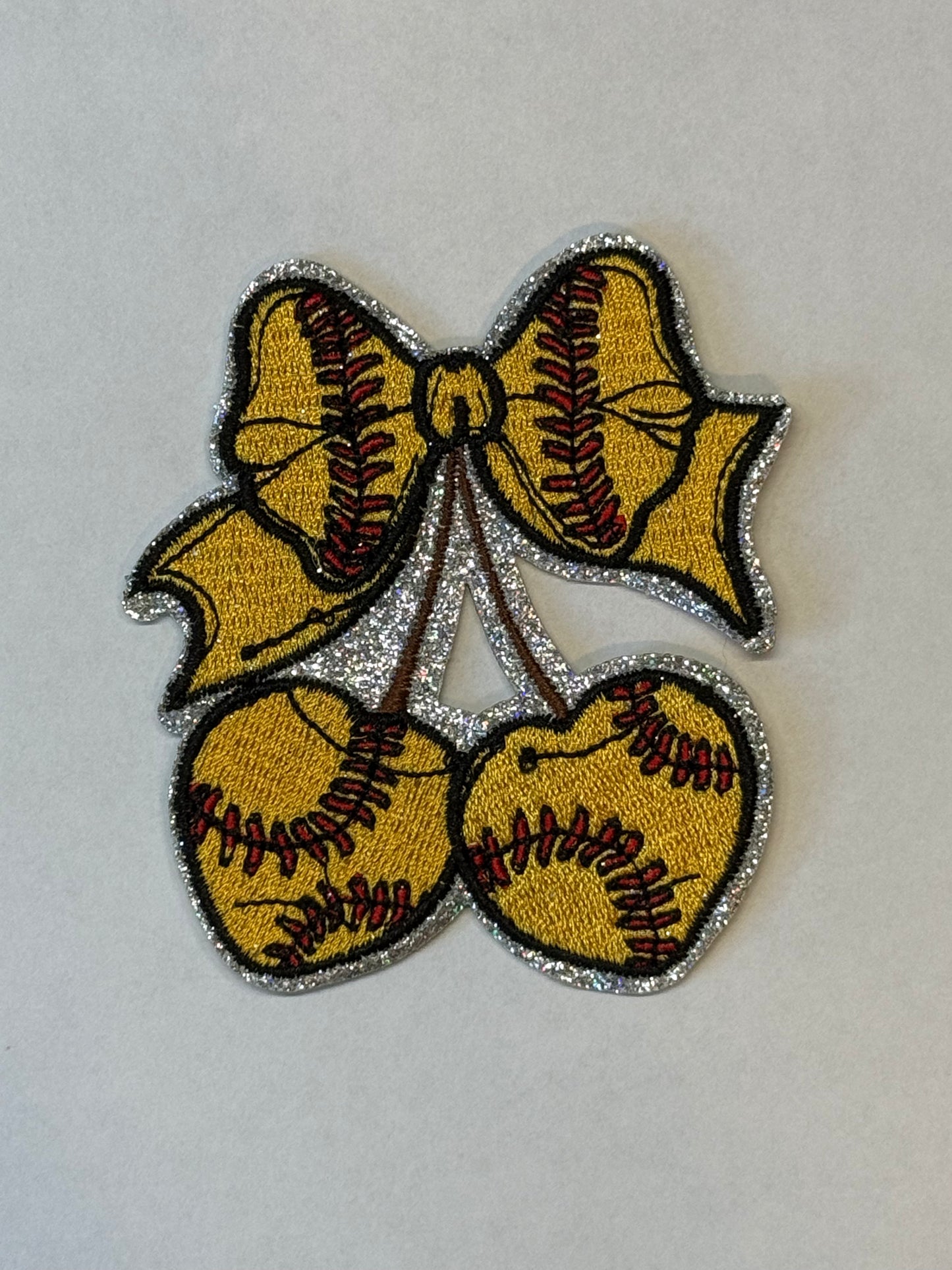 SOFTBALL IRON-ON PATCH