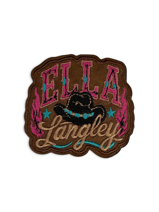 Ella Leatherette Iron-On Patch