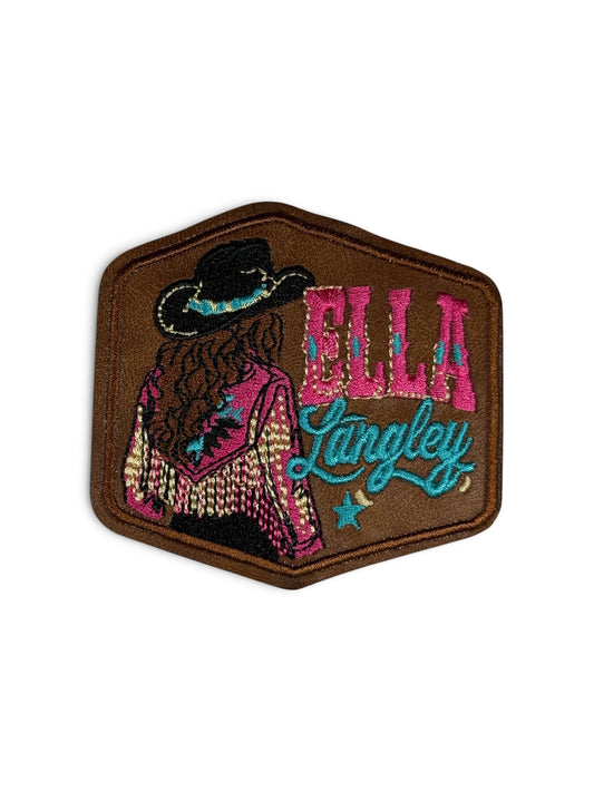 Ella Leatherette Iron-On Patch