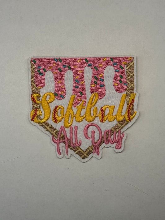 SOFTBALL IRON-ON