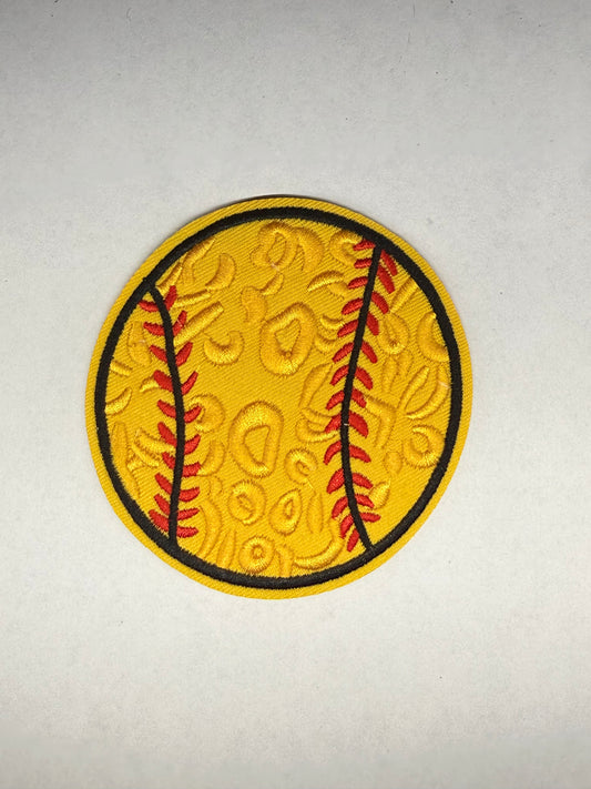 SOFTBALL IRON-ON PATCHES
