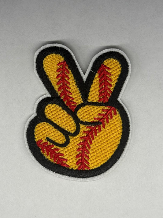 SOFTBALL IRON-ON PATCHES